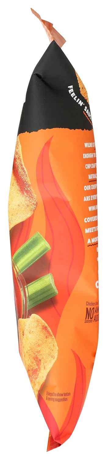 Wilde Snacks Protein Chips Buffalo 4oz – Shelf-Stable Desk Snack to Beat the 3pm Energy Slump