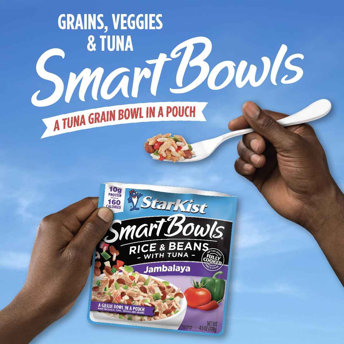 StarKist Smart Bowls Tuna Rice and Beans Jambalaya 4.5 oz Pouch – Lean Protein Post Workout Meal for Gym Bag and Recovery Days
