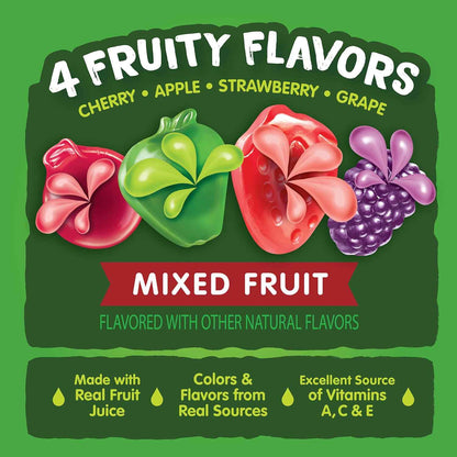 Black Forest Juicy Burst Portable Snacks for Car and Camping – Shelf-Stable Mixed Fruit Pouches, 40 ct