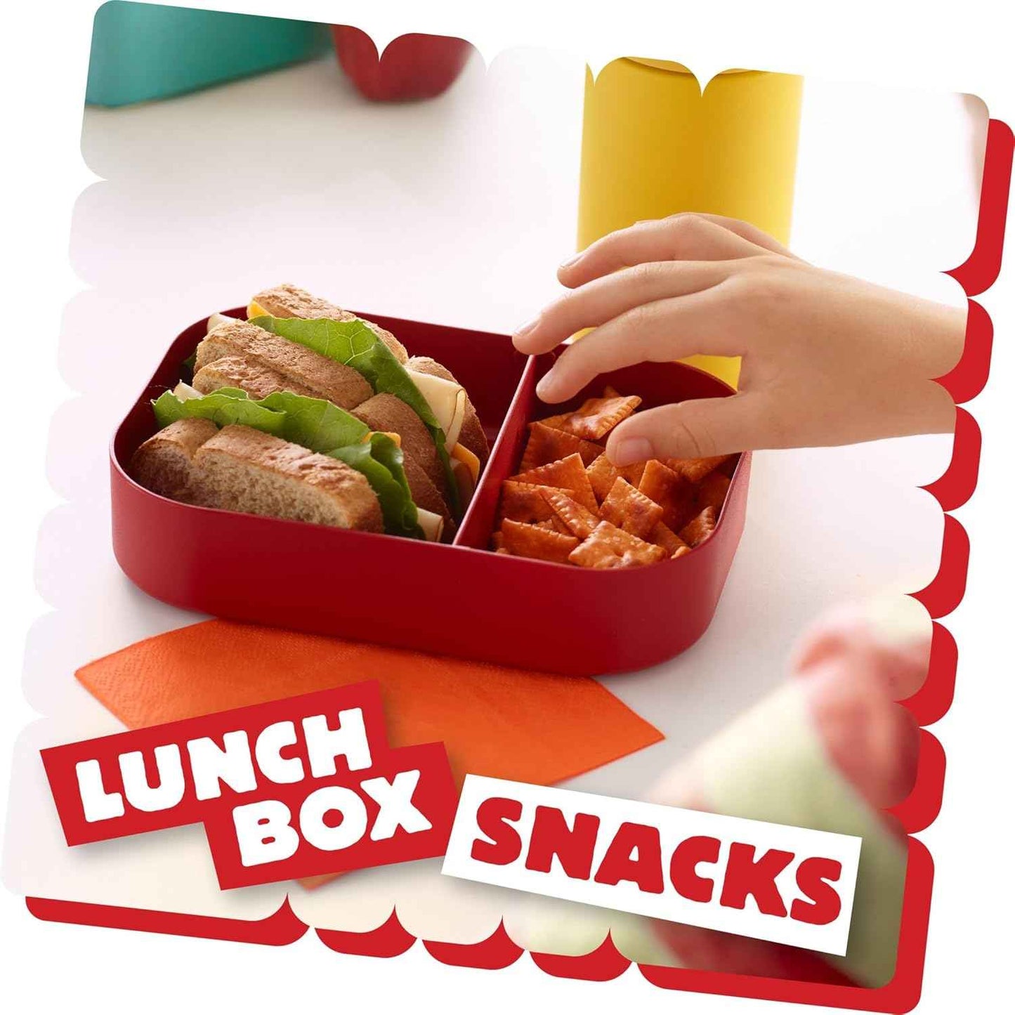 Cheez-It Snack Mix, Grab-and-Go Kids Snack Box for Lunchboxes and Car Cup Holders, Original, 17.8oz Box