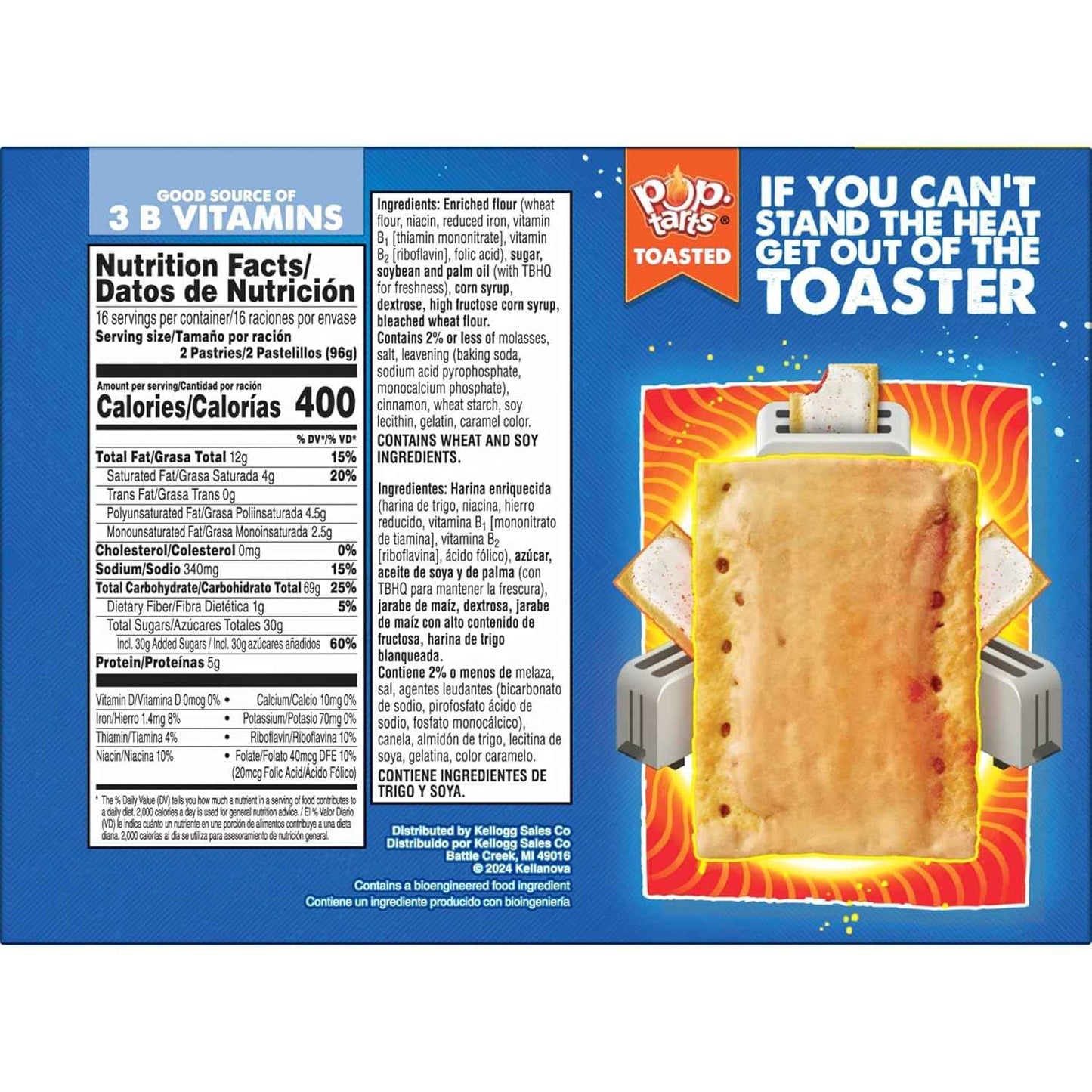 Pop-Tarts Frosted Brown Sugar Cinnamon Toaster Pastries – Family Pantry Staple Snack and Breakfast, 32 Count