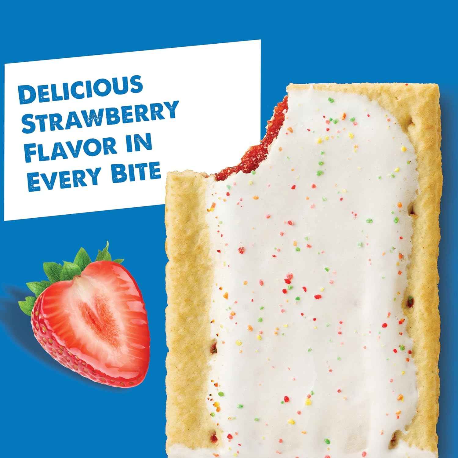 Pop-Tarts Frosted Strawberry Toaster Pastries 32ct – Sweet Treat to Pair with Coffee for a Mindful Morning Ritual