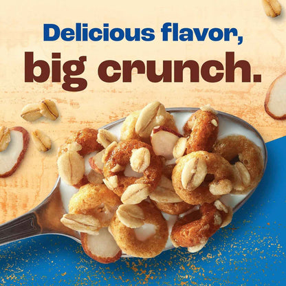 Cheerios Oat Crunch Almond Breakfast Cereal – Lunchbox Prep Pantry Cereal for Kids and Parents, 24 oz