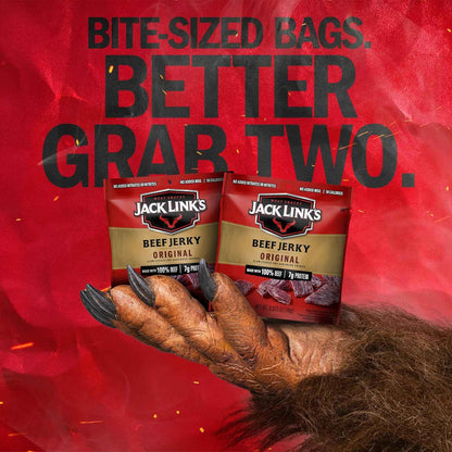 Jack Link's Beef Jerky Variety Pack - Original and Teriyaki - Keto Pantry Staple for Mindful Snacking and Intermittent Fasting, 9 Single-Serve Pouches