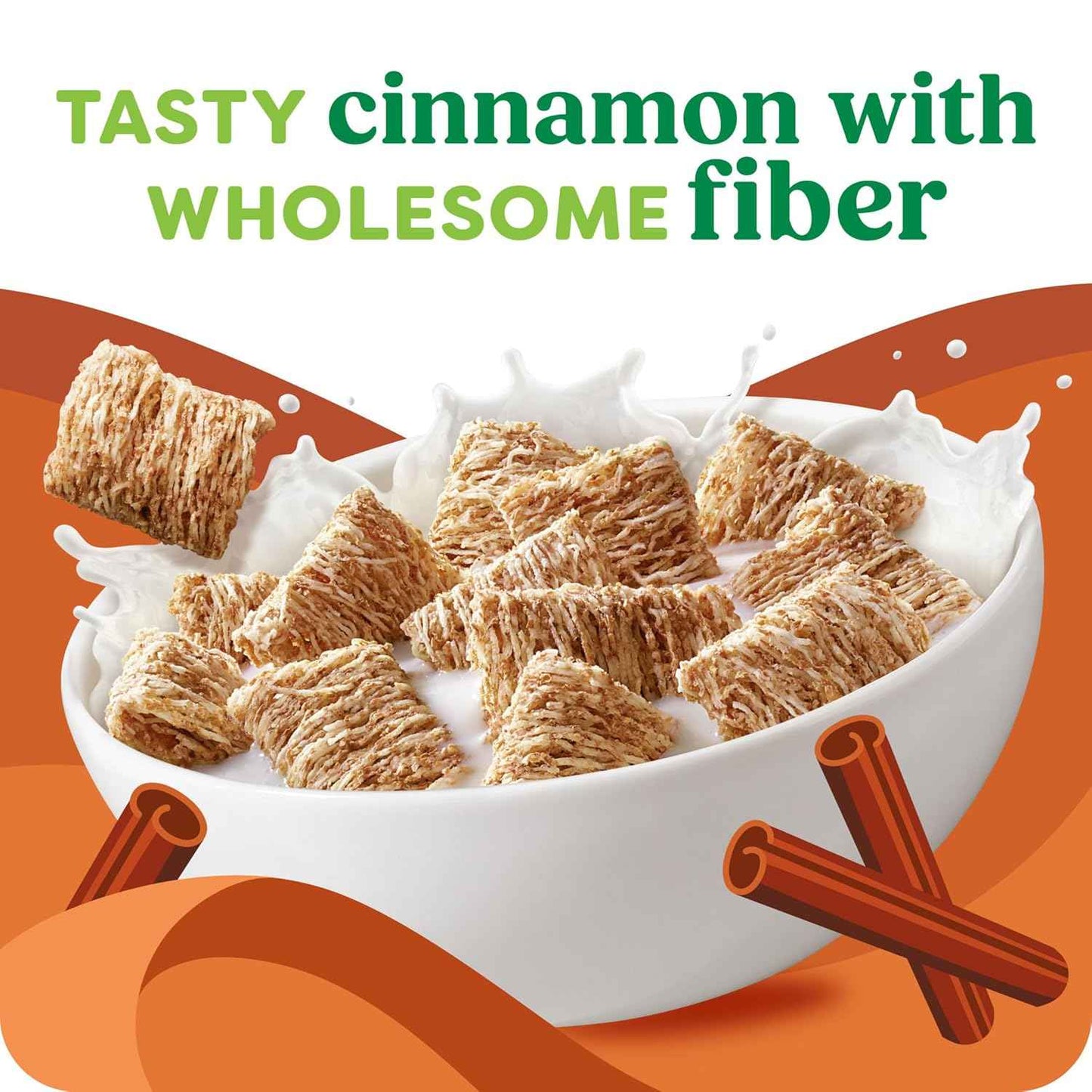 Kashi Organic Cinnamon Harvest Cereal – High-Fiber Whole Grain Breakfast for Mindful Mornings, 18oz Box
