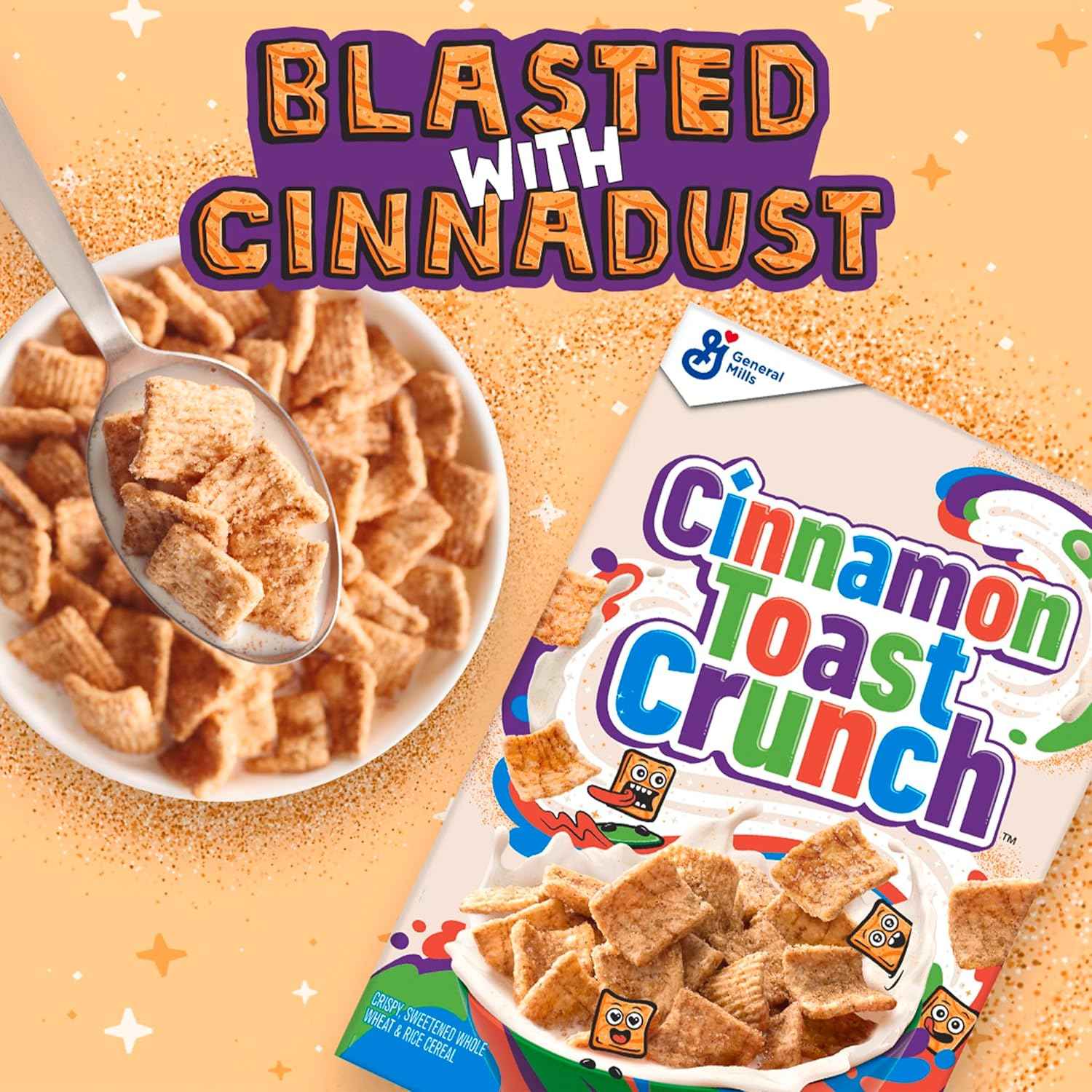 Cinnamon Toast Crunch Cereal – Kid-Friendly Weekday Breakfast with Milk, 32 oz Bulk Bag