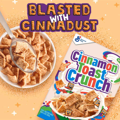 Cinnamon Toast Crunch Cereal – Kid-Friendly Weekday Breakfast with Milk, 32 oz Bulk Bag