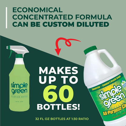 Simple Green All-Purpose Cleaner Concentrate – Child-Safe Non-Toxic Degreaser for Kitchen Counters and Food Prep Areas