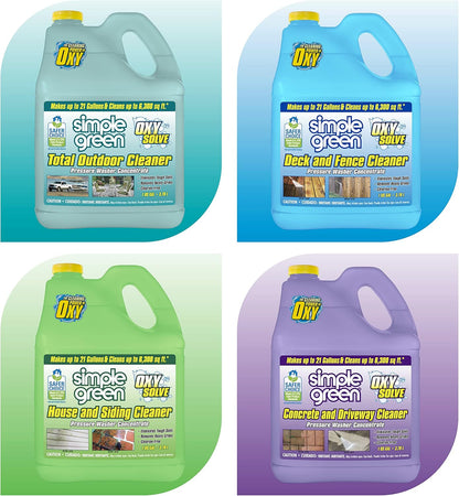 Simple Green Oxy Solve Outdoor Pressure Washer Cleaner – 1 Gal for Backyard Play Areas and Patios