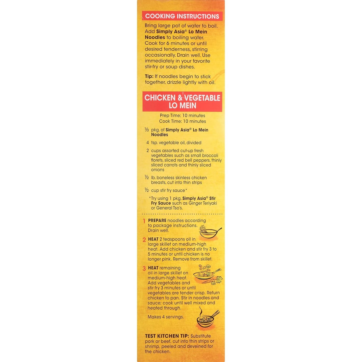 Simply Asia Lo Mein Noodles, No MSG Premium Blend – Restaurant-Quality Noodles for Elevated Home Dining