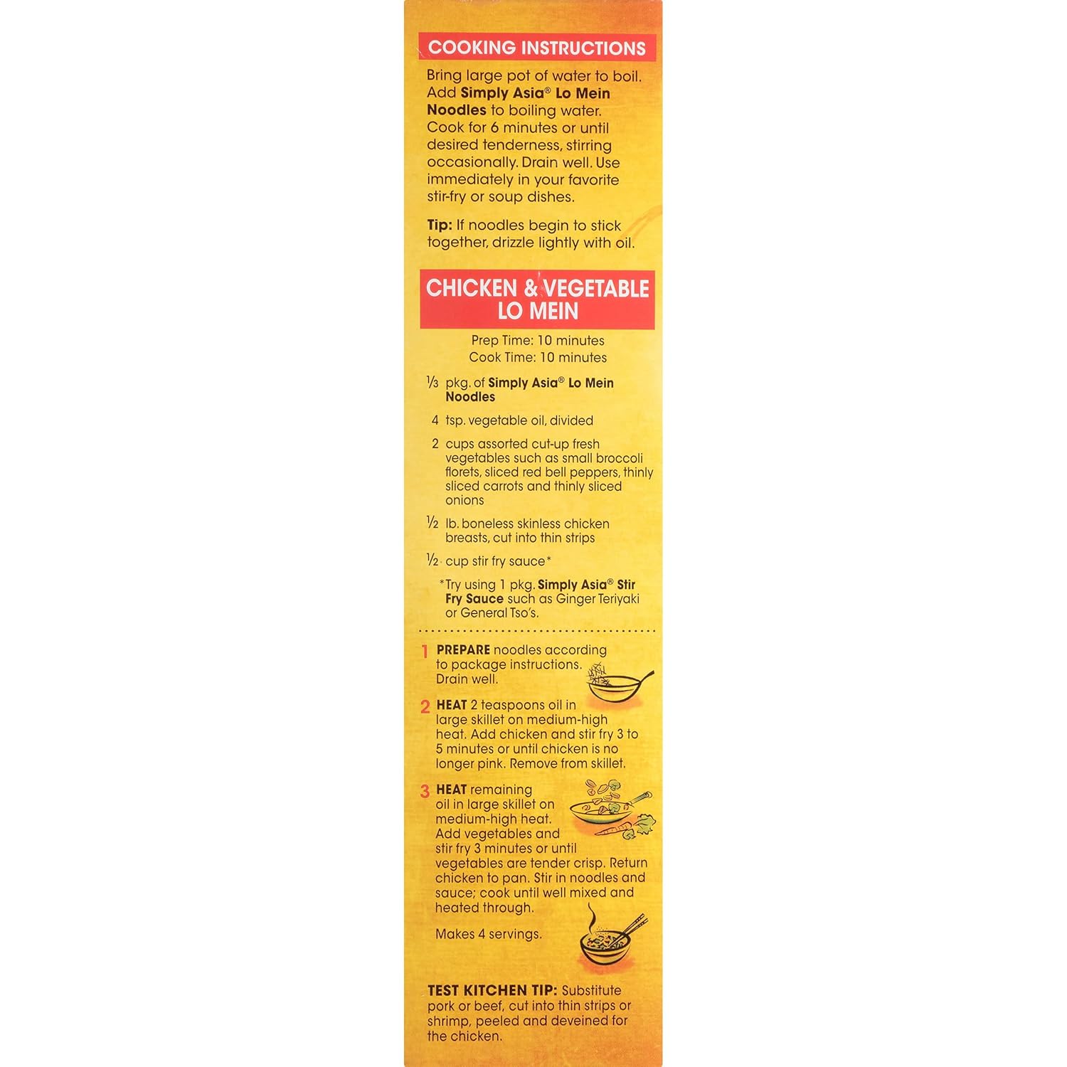 Simply Asia Lo Mein Noodles, No MSG Premium Blend – Restaurant-Quality Noodles for Elevated Home Dining