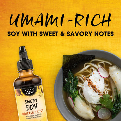 Simply Asia Sweet Soy Drizzle Sauce — Foodie Gift for Cooking Enthusiasts and Sushi Lovers, 8 fl oz Squeeze Bottle