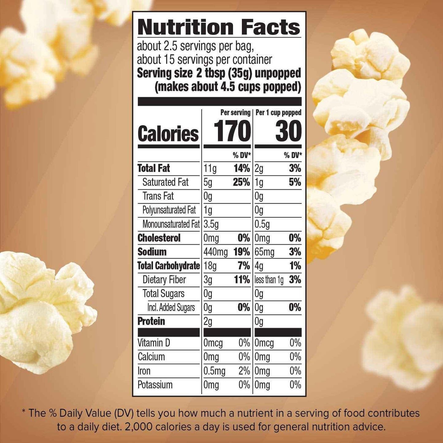 Orville Redenbacher's Naturals Simply Salted Microwave Popcorn – Two-Ingredient Style Snack for Uncluttered Pantry, 6-Count Box