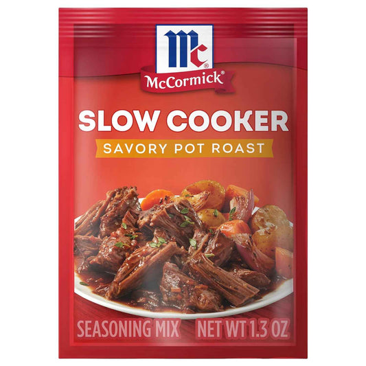 McCormick Slow Cooker Savory Pot Roast Seasoning – No MSG Comfort Food for Mindful Family Eating