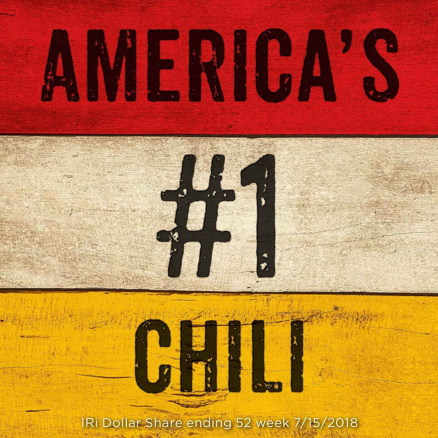 Hormel Chili No Beans – Quick Office Lunch for Busy Workdays, 19 oz Heat-and-Eat Can