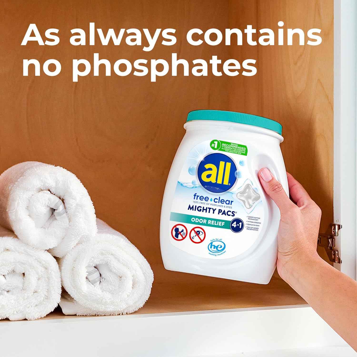 All Mighty Pacs Laundry Detergent – Pediatrician-Recommended Wash for Baby Clothes and Cloth Diapers