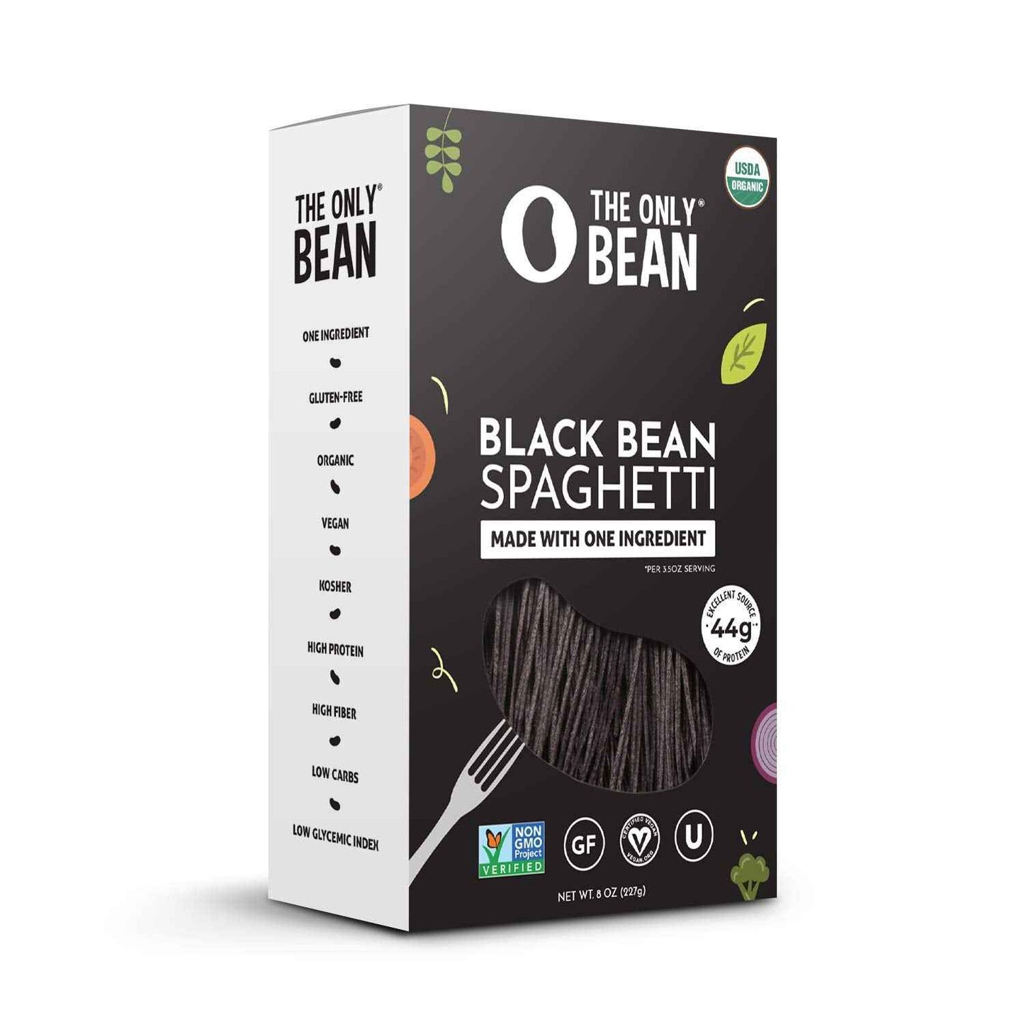 The Only Bean - Plant-Based Black Soybean Noodles - High-Fiber Self-Care Pasta Swap for Blood Sugar Wellness