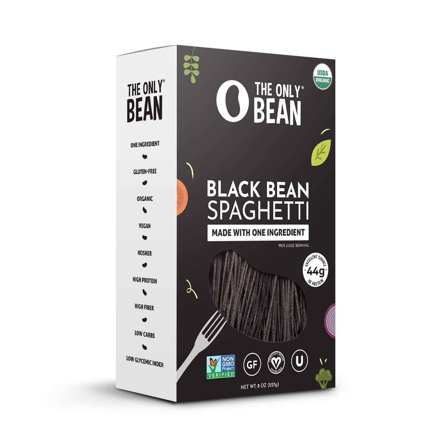 The Only Bean - Plant-Based Black Soybean Noodles - High-Fiber Self-Care Pasta Swap for Blood Sugar Wellness
