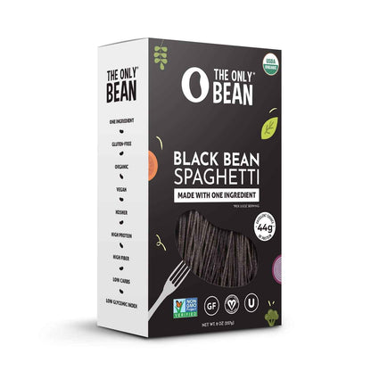 The Only Bean - Plant-Based Black Soybean Noodles - High-Fiber Self-Care Pasta Swap for Blood Sugar Wellness