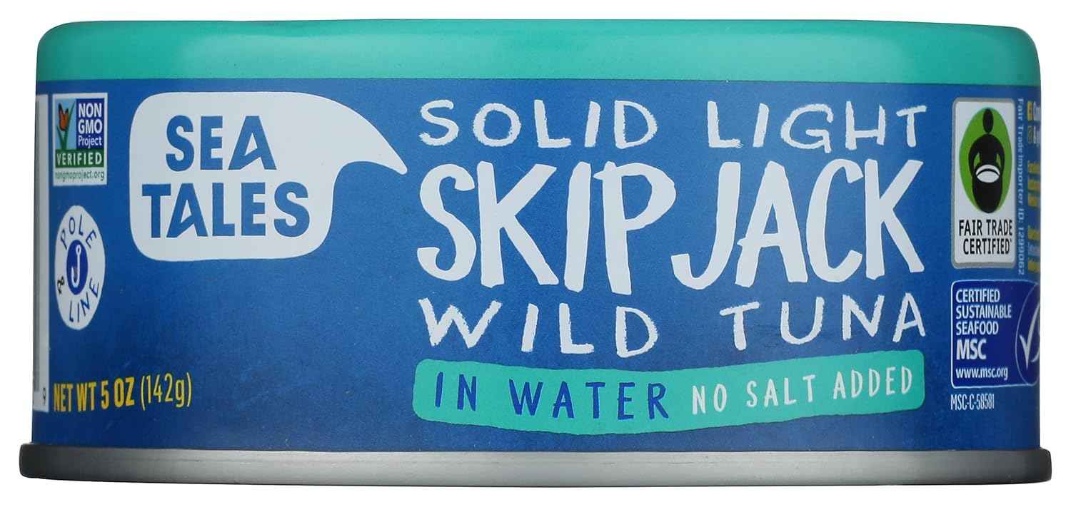 Sea Tales Skipjack Tuna in Water NSA – Shelf-Stable Protein for Camping and RV Galley