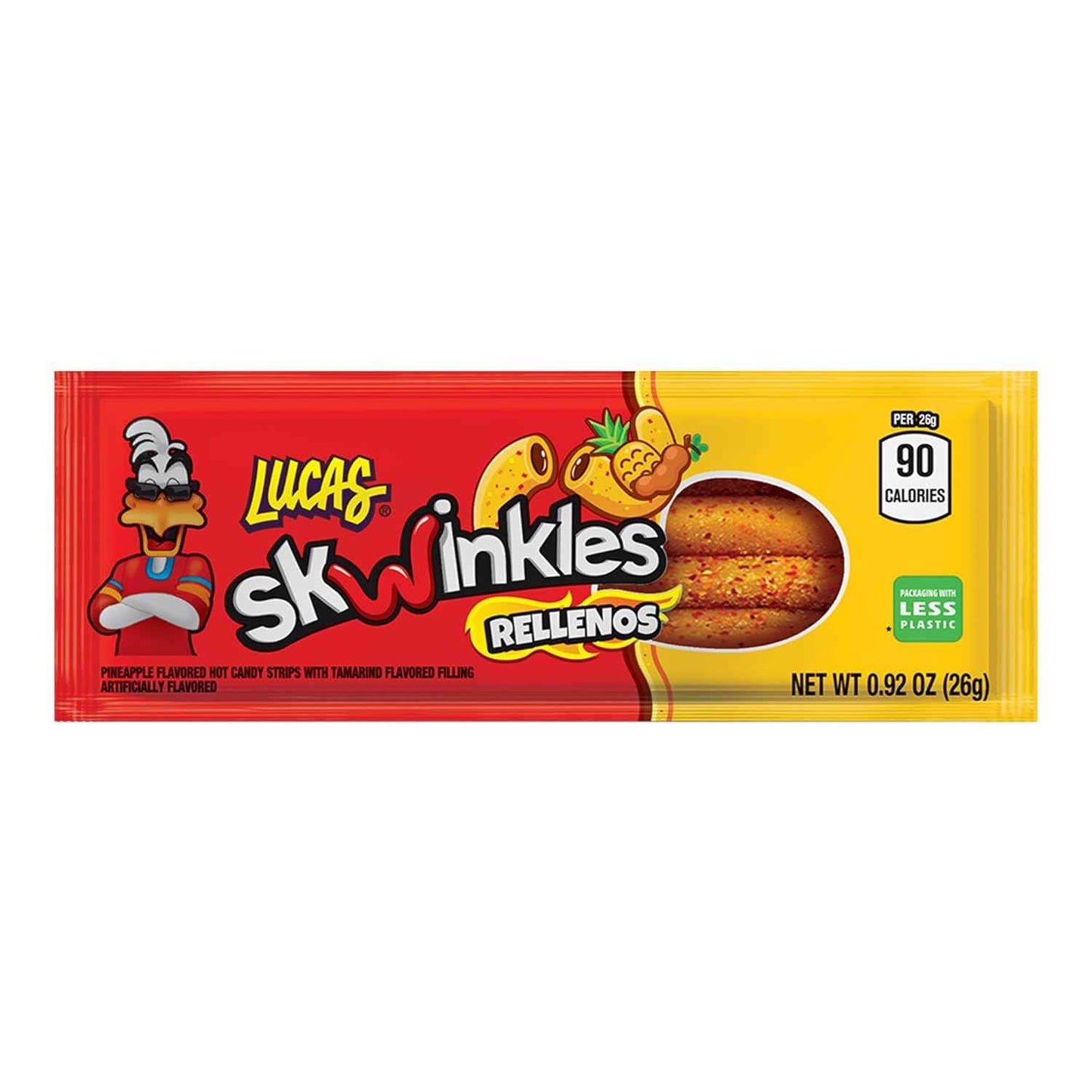 Lucas Skwinkles Pineapple-Tamarind Candy – Portable Mexican Snack for Camping, Hiking, and Picnic Baskets