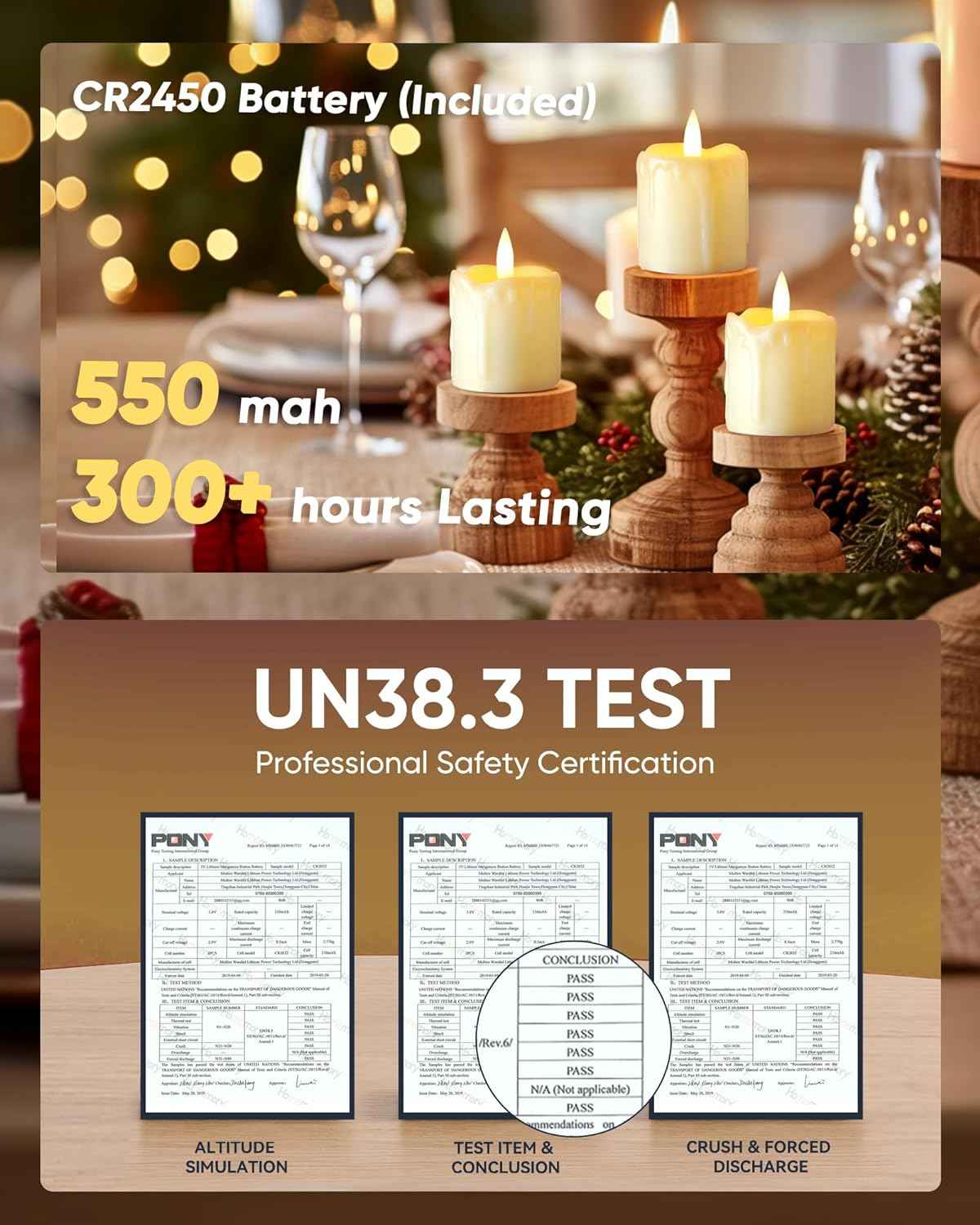 Homemory Flameless Votive Candles with Timer Remote, Smoke-Free and Fire-Free Battery Operated Fake Candles for Safe Indoor Use Around Kids and Pets