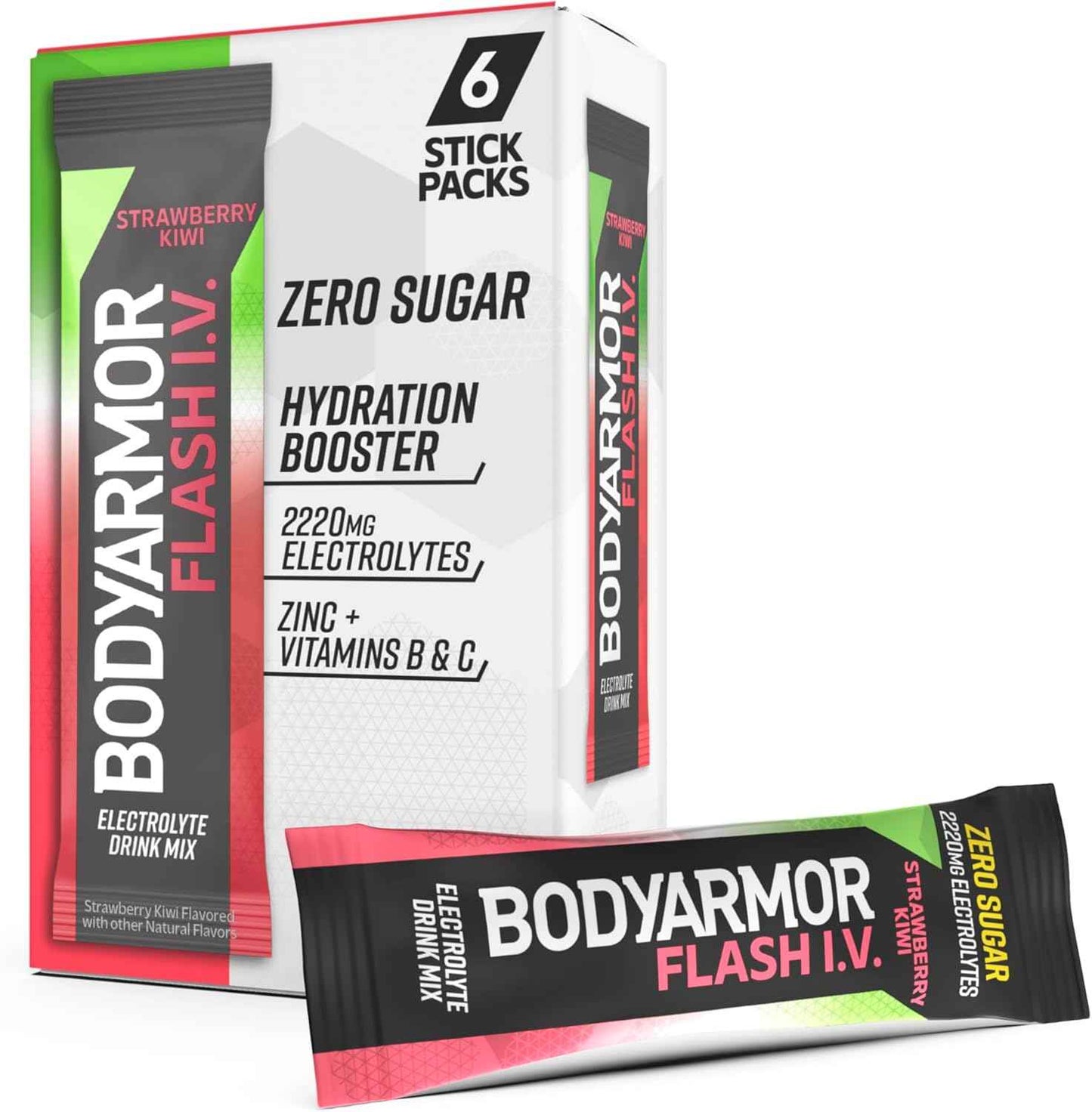 BODYARMOR Flash IV Electrolyte Packets – Adventure Hydration for Biking Kayaking and Weekend Hikes, No Heavy Bottles
