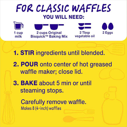 Betty Crocker Bisquick Original Baking Mix – Shelf-Stable Campfire Pancake Base for RV and Cabin Pantries