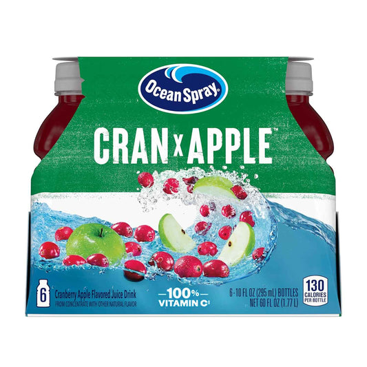Ocean Spray Cran-Apple Juice Drink – Backyard Gathering Ready 6-Pack Cocktail Mixer