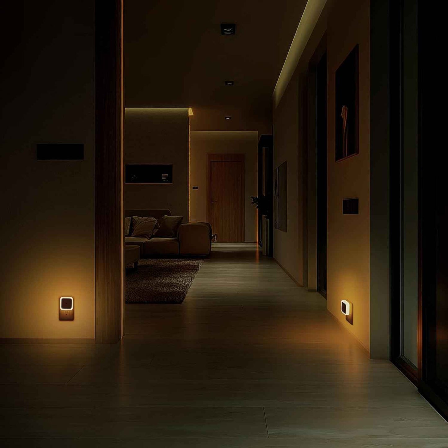Sujeet Night Light Plug in – Compact 0.5W LED Nightlight 4-Pack for Clean Modern Interiors, Dusk to Dawn