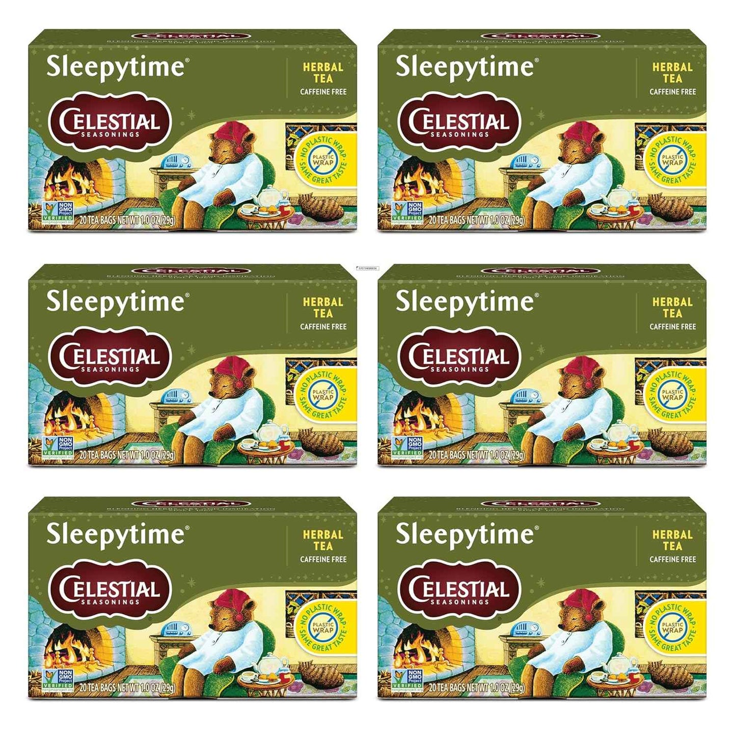 Celestial Seasonings Caffeine-Free Tea Bundle – Streamlined Wellness Pantry Item with Minimalist Recycled Design