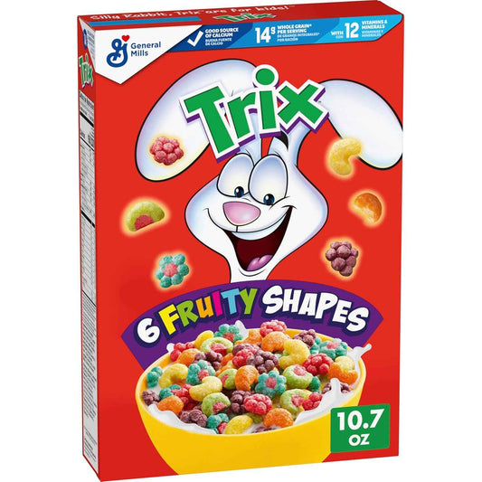 Trix Fruity Cereal for Kids – Colorful Fruit-Shaped Breakfast for Children Ages 3-12, 16.1 oz