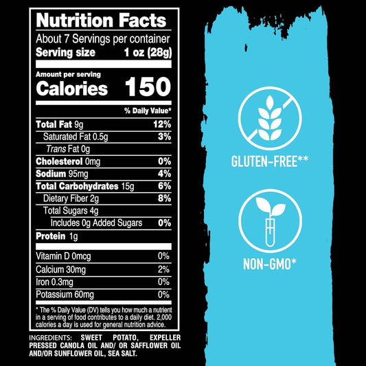 Terra Veggie Chips – Portable Hiking Trail Snack, Original Sea Salt 5 oz