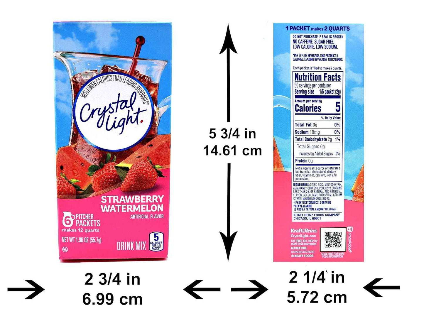 Crystal Light Strawberry Watermelon – Simple Sugar-Free Drink Mix for Uncluttered Kitchens and Intentional Living, 12-Quart Canister