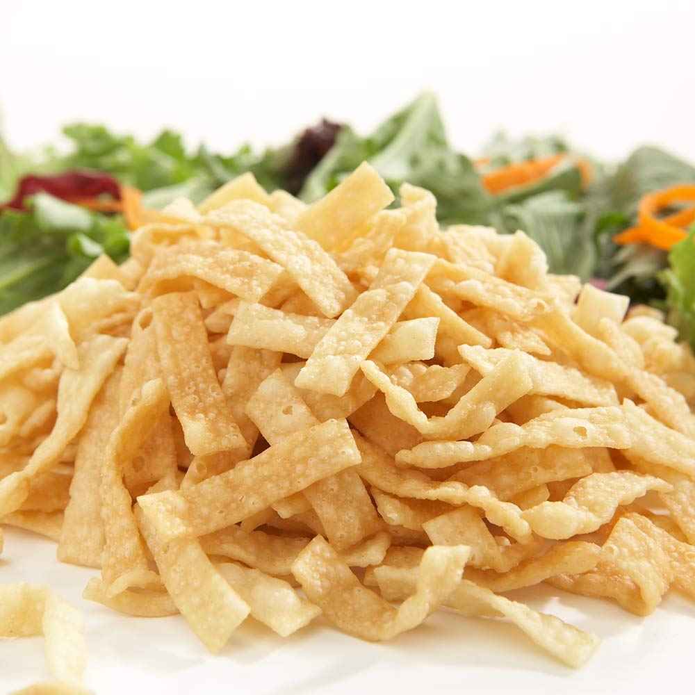 Fresh Gourmet Wonton Strips – Carb-Conscious Pantry Staple for Mindful Meal Prep, Crunchy Salad Topper