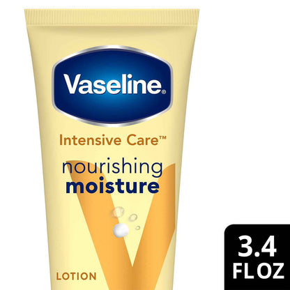 Vaseline Intensive Care Lotion 2-Pack – Travel-Size Moisturizer for Camping and Weekend Trips, TSA 3.4 Oz