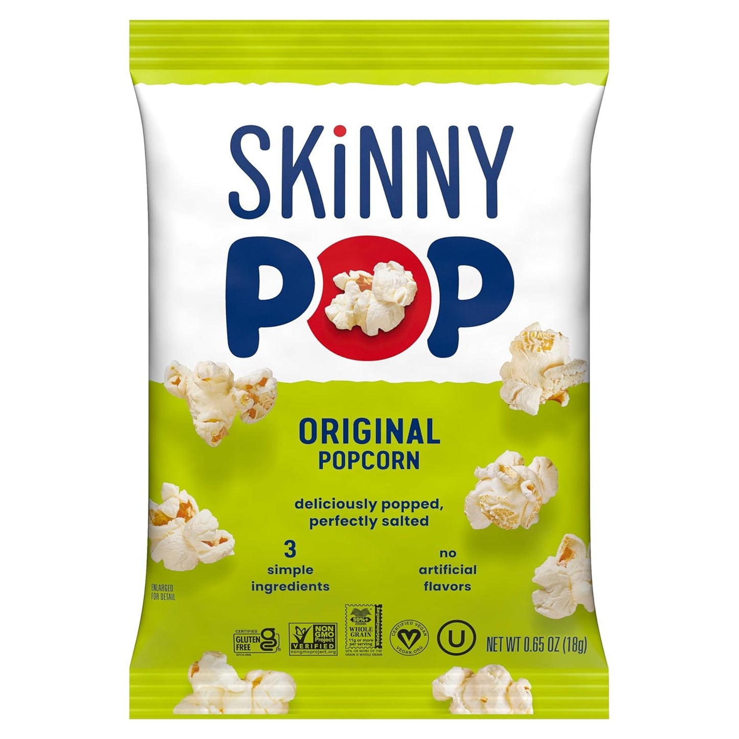 SkinnyPop Popcorn – Simple Three Ingredient Snack for Minimalist Pantries, 6ct