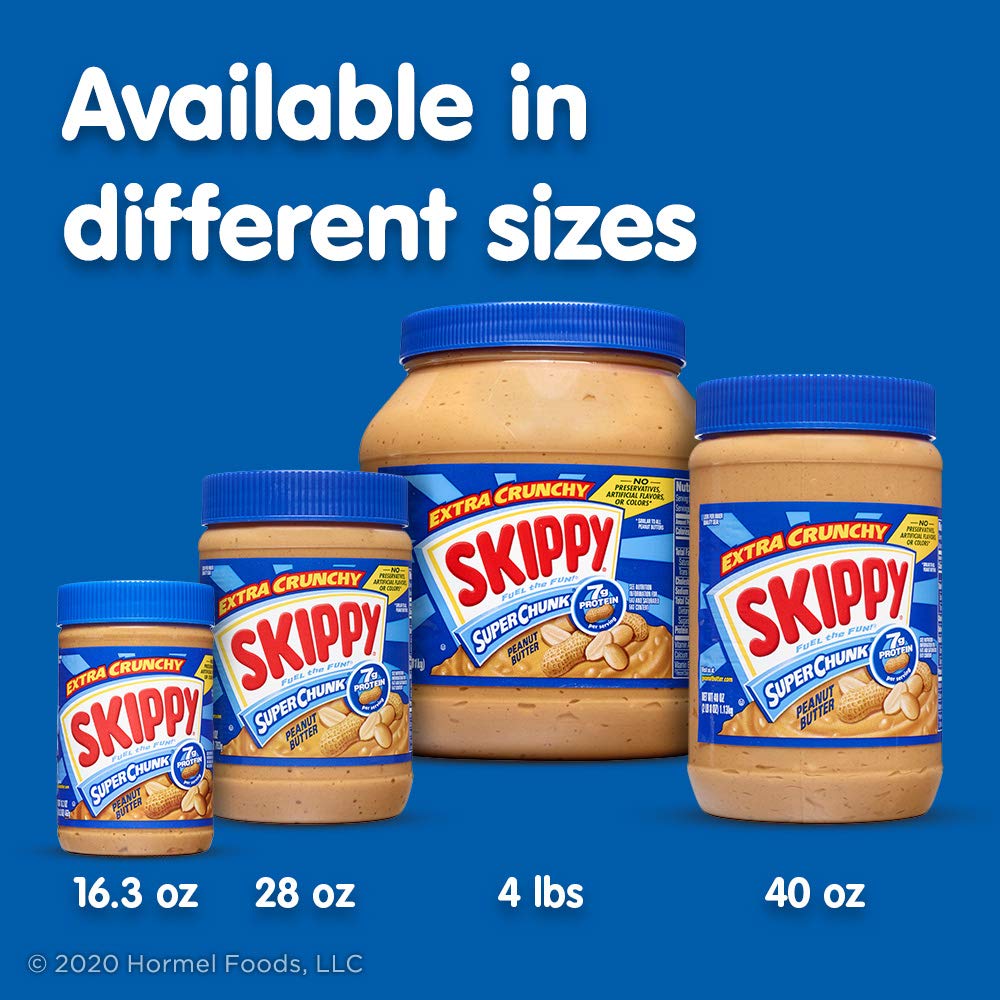 SKIPPY Extra Crunchy Peanut Spread – High-Protein Office Snack for Fat-Watchers and Clean-Label Shoppers