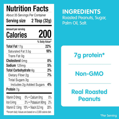 SKIPPY Natural Super Chunk Peanut Butter Spread – Allergy Friendly Spread for School Lunches and After School Snacks, 40 oz