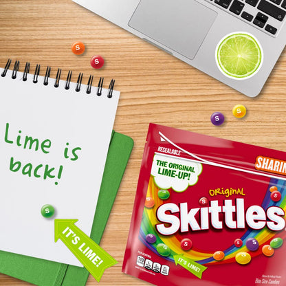 Skittles Original Fruity Candy, 15.6 oz Bulk Bag – Safe Trick-or-Treat Handout for School and Birthday Parties