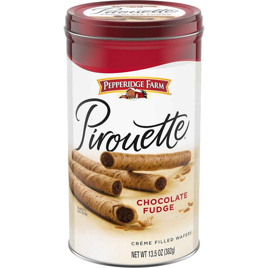 Pepperidge Farm Pirouette French Vanilla Wafers - Thoughtful Thank-You and Valentine's Day Gift in Reusable Tin
