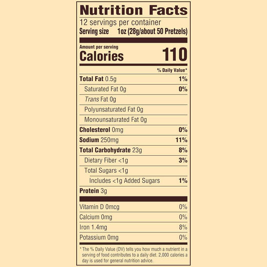 Snyder's of Hanover Itty Bitty Minis Pretzels – Low-Fat Crunchy Snack for Mindful Everyday Munching