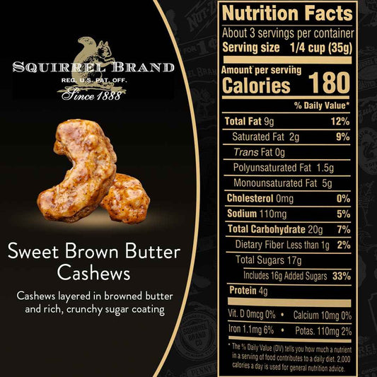 Squirrel Brand Crème Brûlée Almonds – Vegetarian Wind-Down Treat Paired with Tea or Coffee, 2-Pack