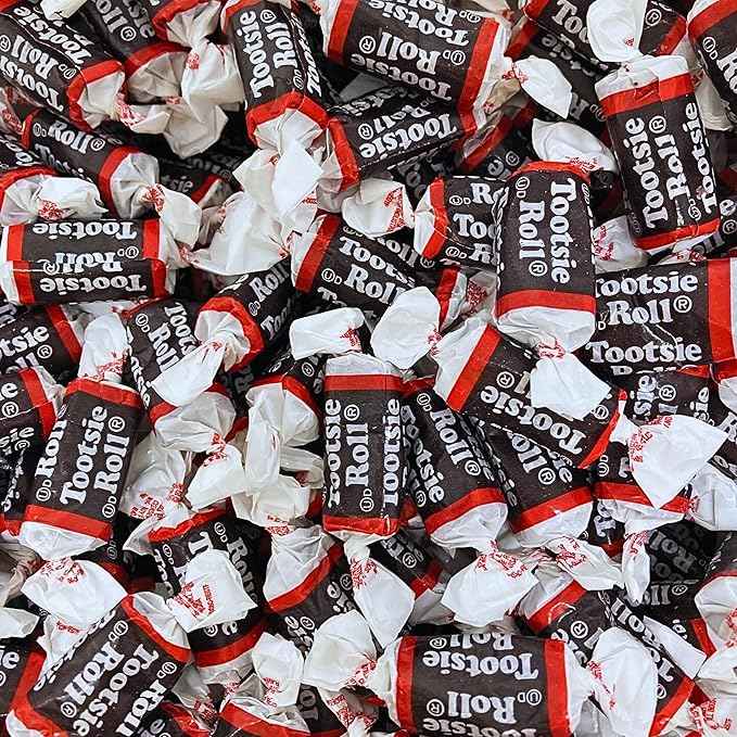 Tootsie Roll Midgees 6.5 oz Bulk Bag - Melt-Resistant Individually Wrapped Candy for Tailgates, Carnivals, and Outdoor Wedding Receptions