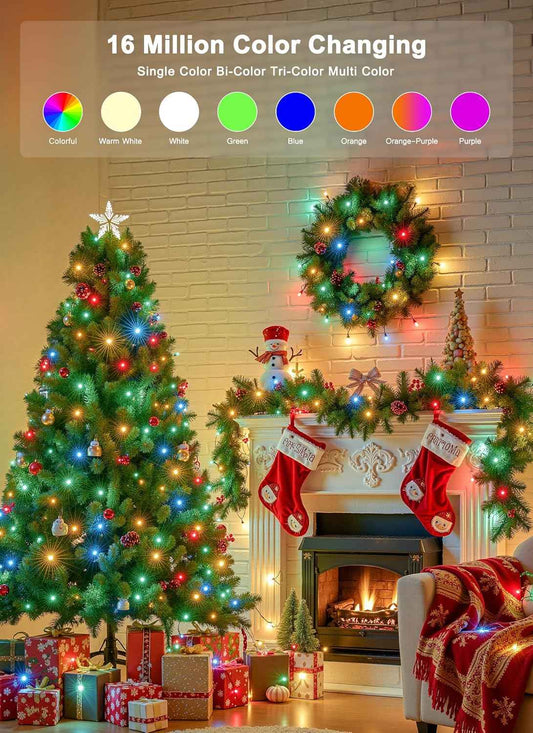 Minetom IP44 Waterproof String Lights – Patio and Garden Party Lighting with Music Sync Modes