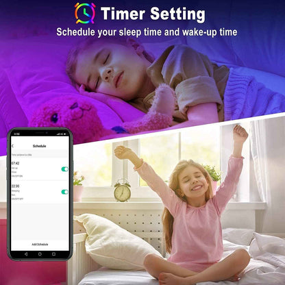 Keepsmile LED Strip Lights for Kids Room and Nursery – Cool-to-Touch RGB Strip with Auto Timer and App Control
