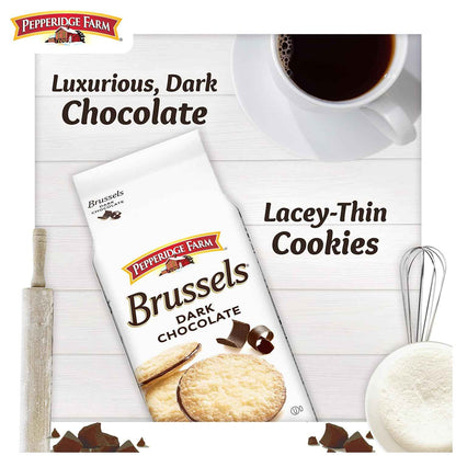 Pepperidge Farm Brussels Dark Chocolate Cookies – Simple Two-Ingredient Cookie for the Clean Pantry, Quiet Everyday Treat on the Counter