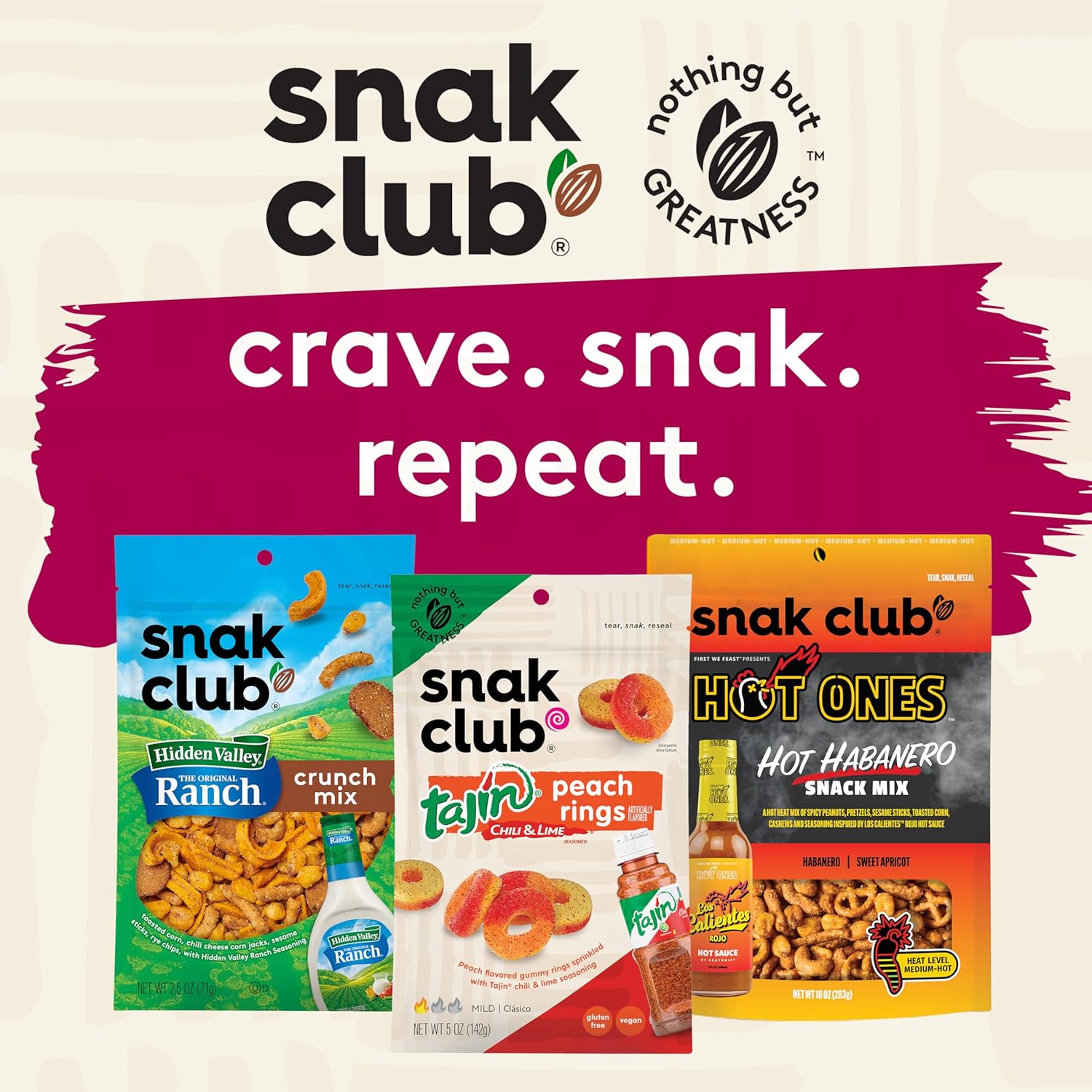 Snak Club Sweet & Salty Trail Mix, Family Size – Low-Sodium Guilt-Free Snack for Health-Conscious Snackers, 14 oz