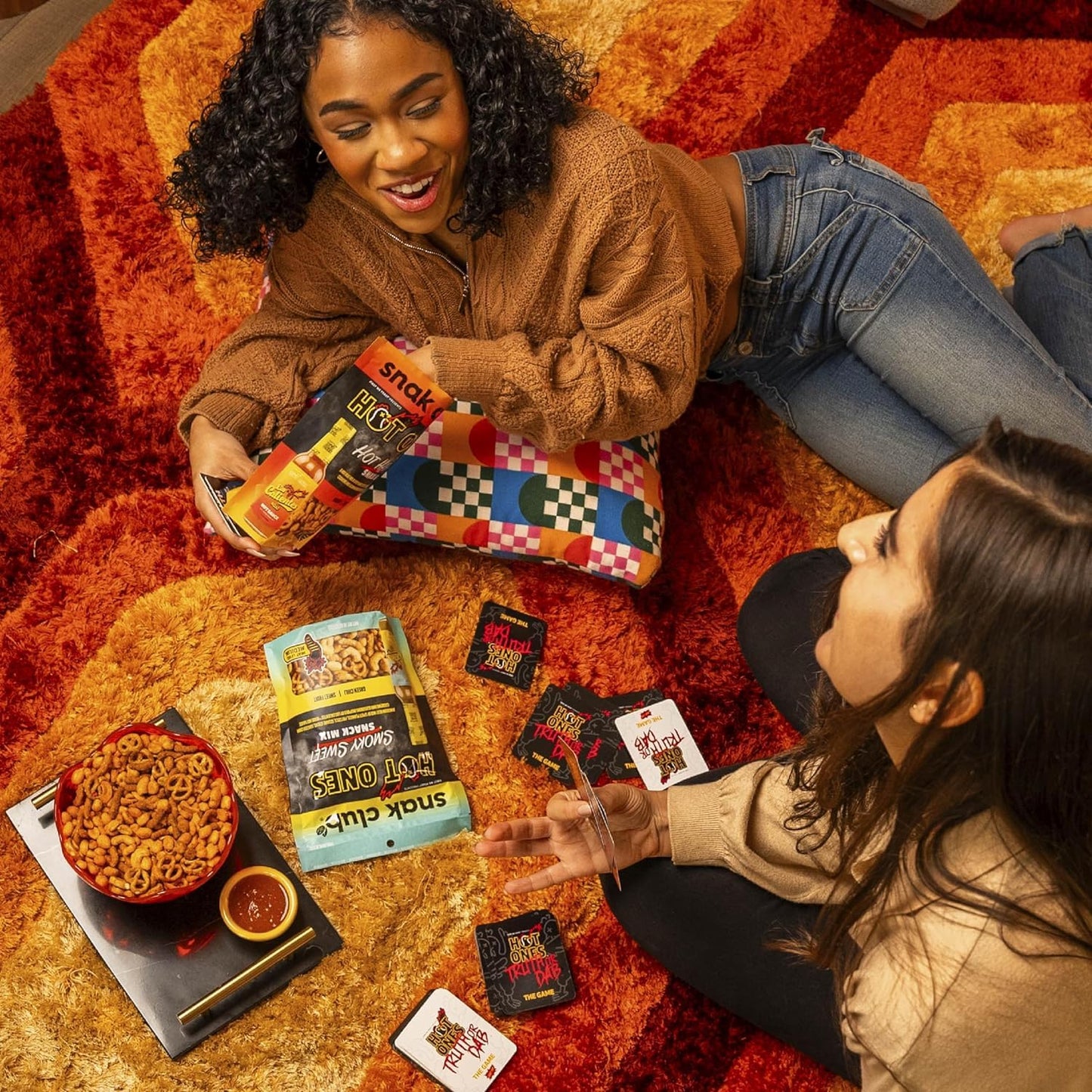 Snak Club x Hot Ones Hot Habanero Snack Mix – Portable Road Trip Snack with Protein and Crunch, No Refrigeration Needed, 10 oz Bag