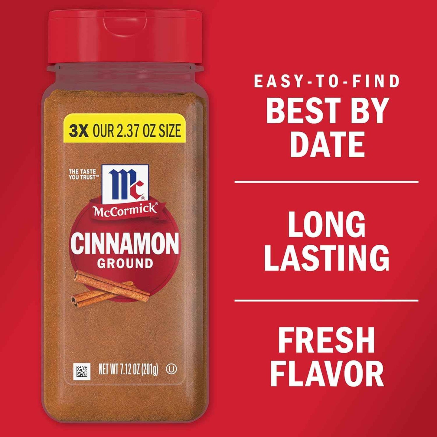 McCormick Ground Cinnamon, 7.12 oz – Thoughtful Housewarming Gift for the Home Baker in Your Life